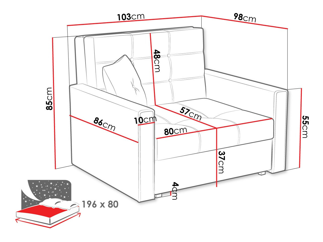 Fauteuil Columbus 101 (Tatum 278)