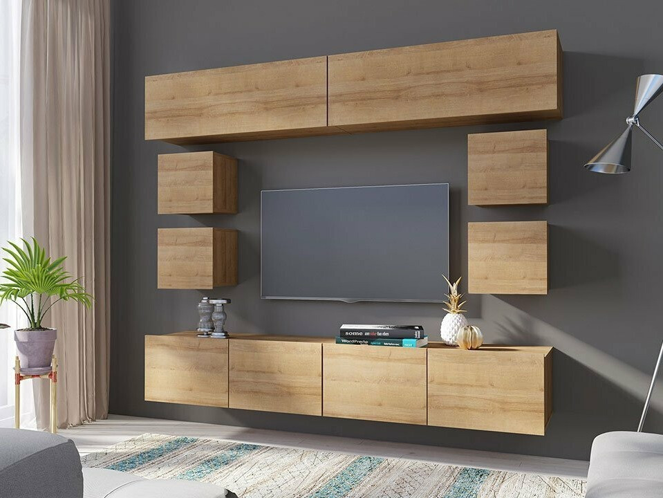 Wandkast Tivdalu 124 (Gouden eik)