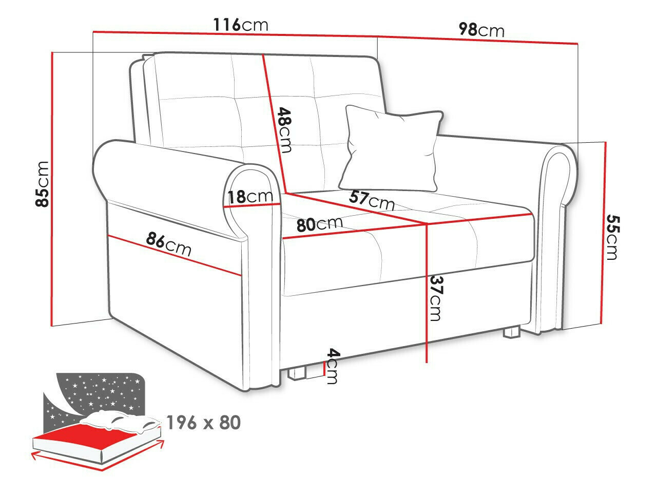 Fauteuil Columbus 127 (Kronos 07)