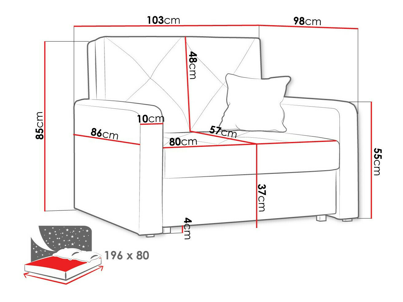 Fauteuil Columbus 167 (Trinity 16)