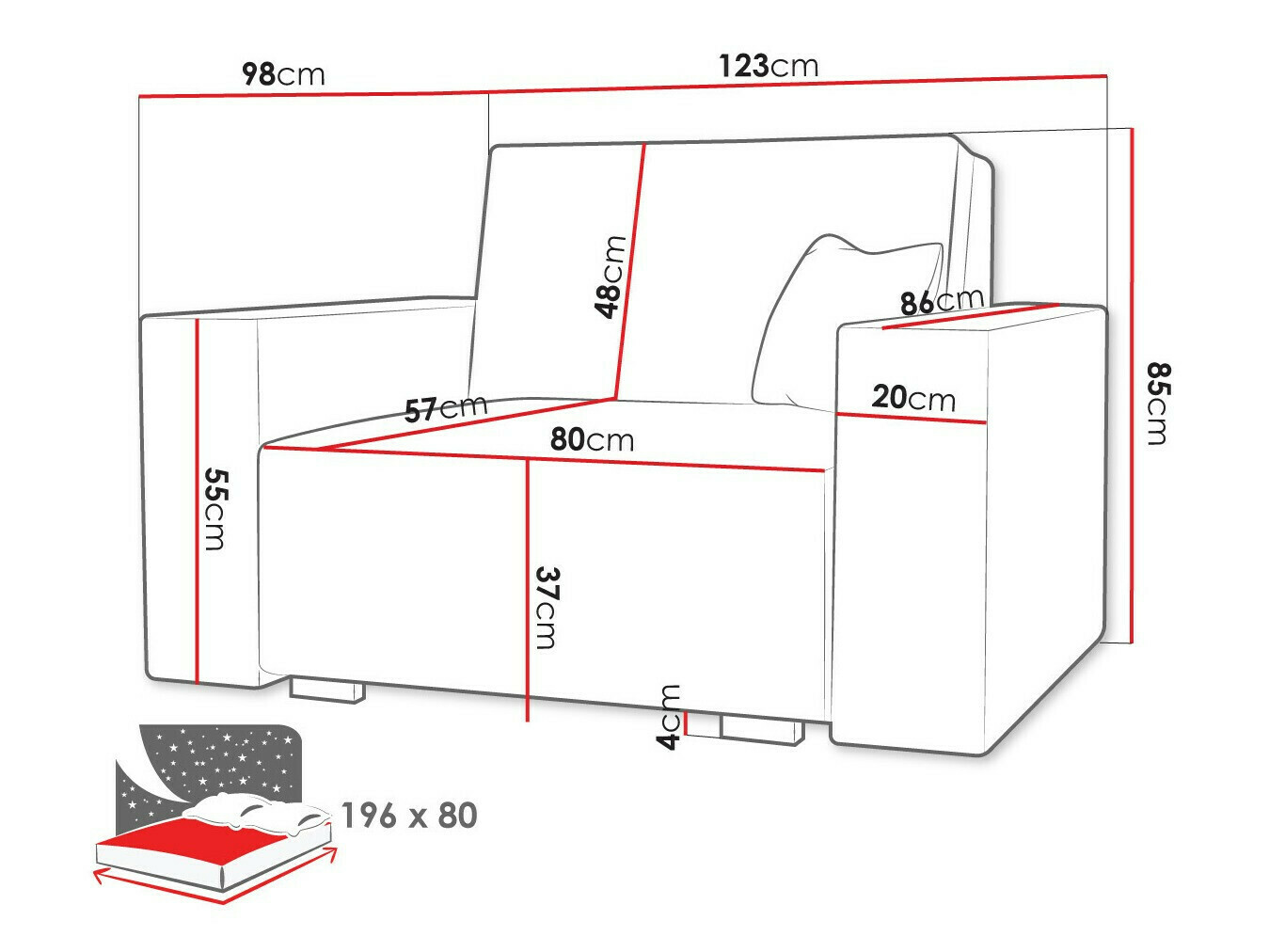 Fauteuil Columbus 195 (Neve 34)