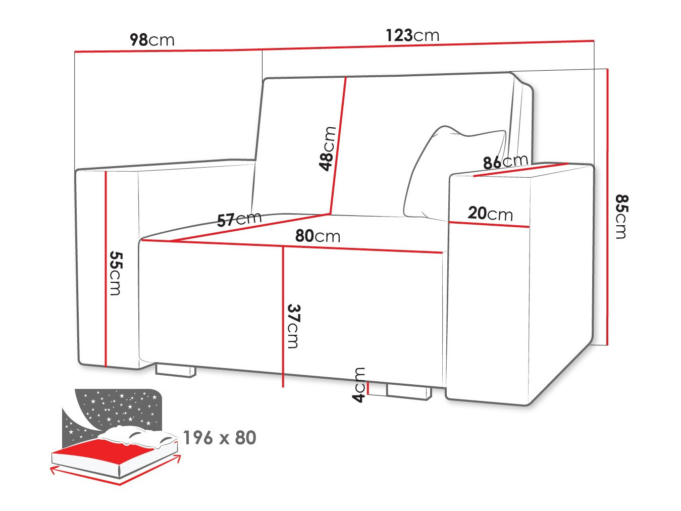 Fauteuil Columbus 195 (Neve 3)