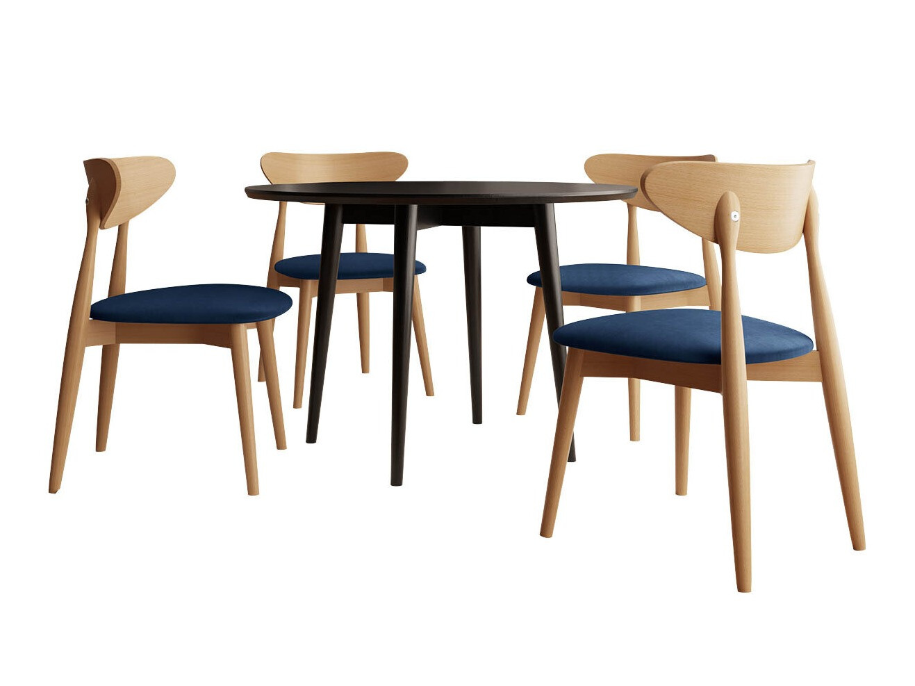 Eetkamerset Racine 124 (Bruin)