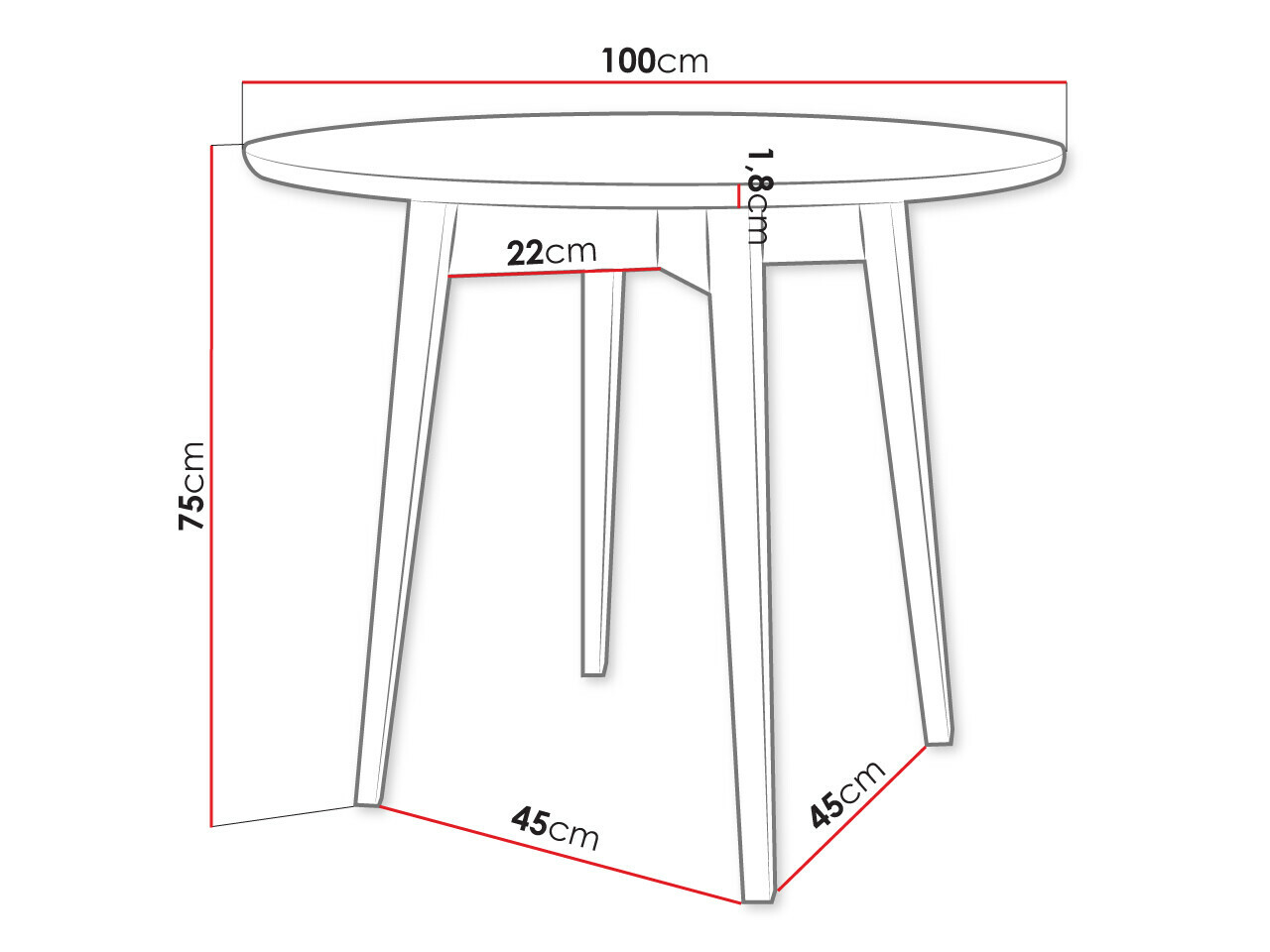 Eetkamerset Racine 124 (Bruin)