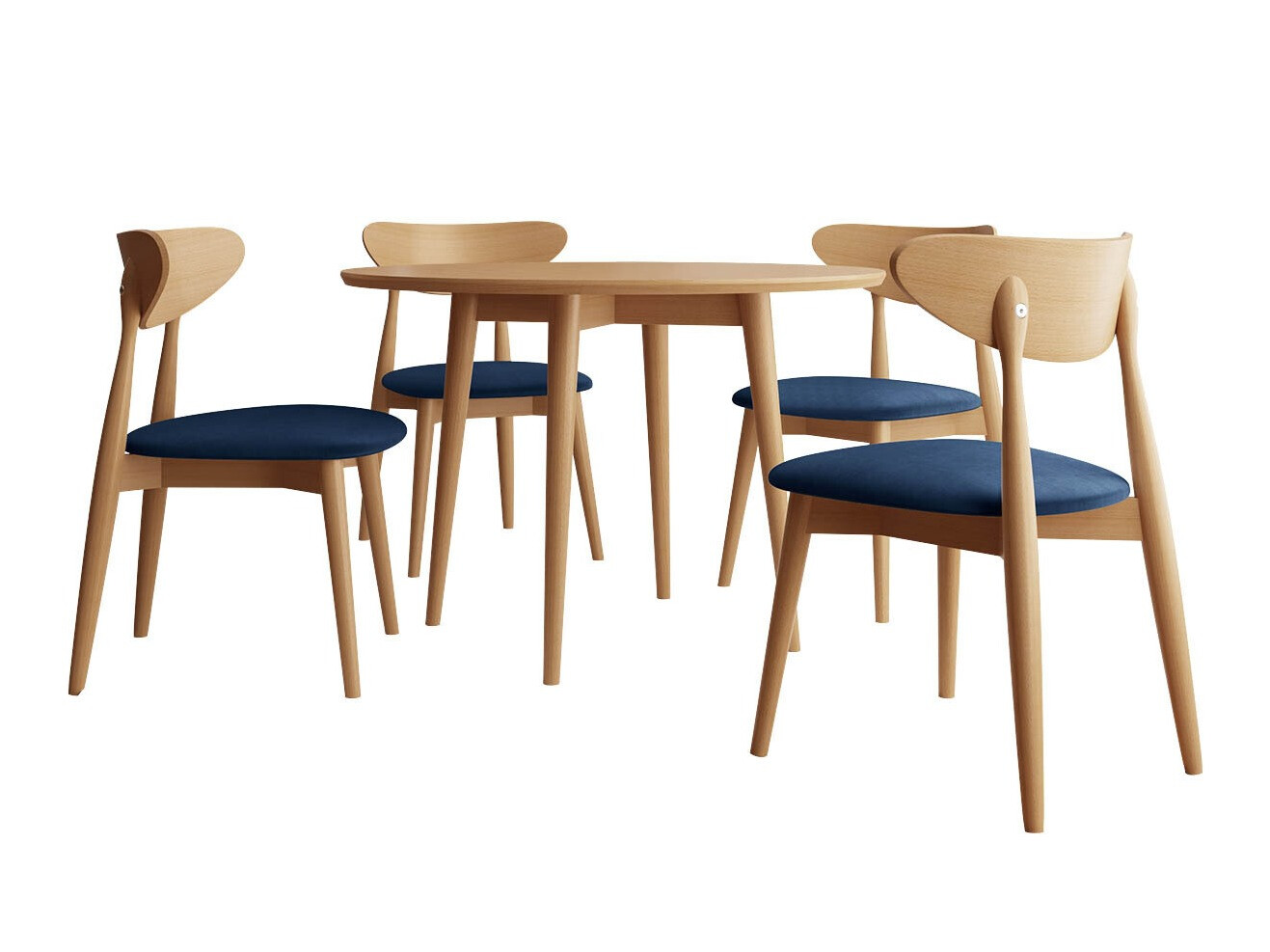 Eetkamerset Racine 124 (Bruin)