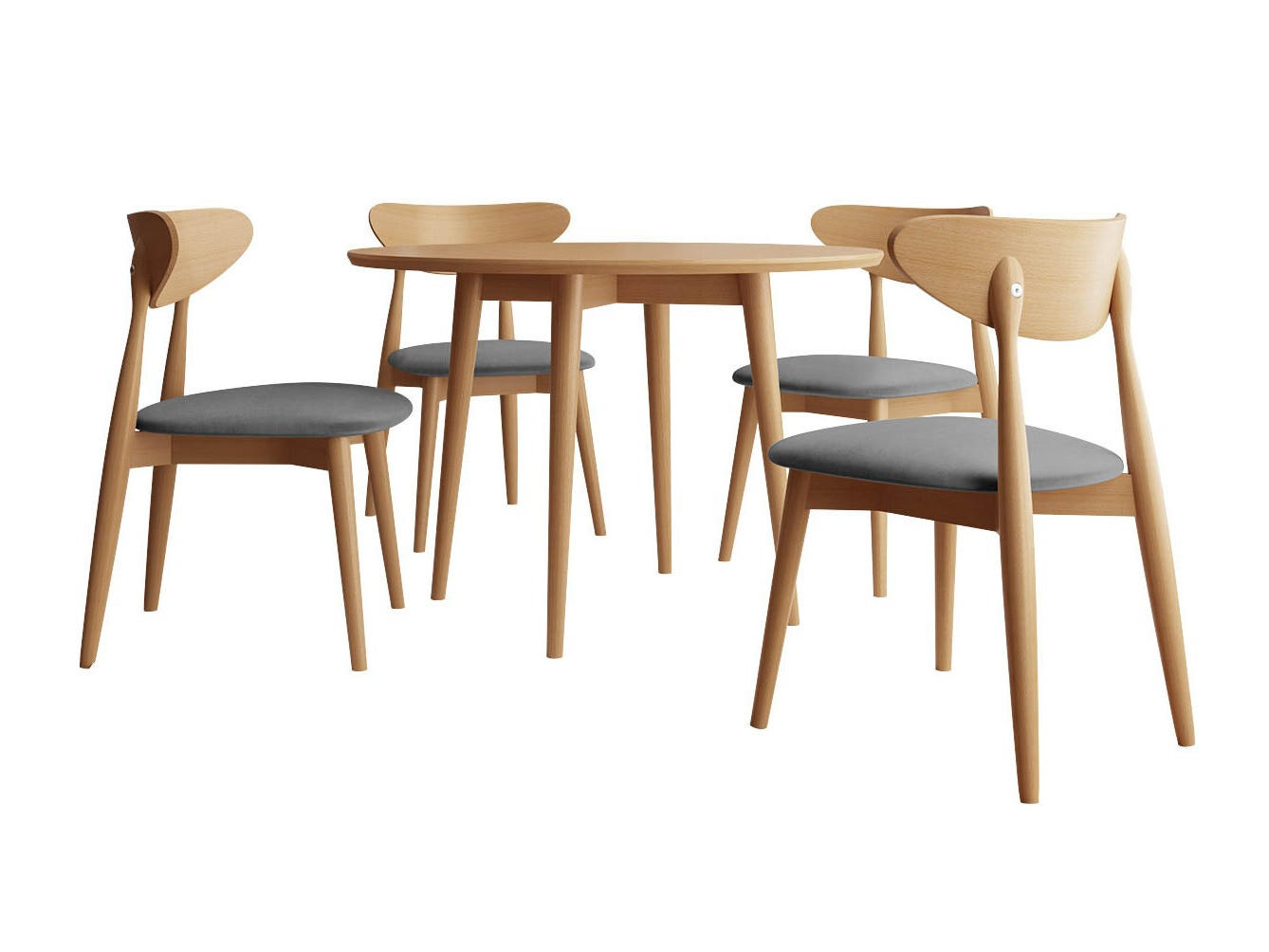 Eetkamerset Racine 124 (Bruin)