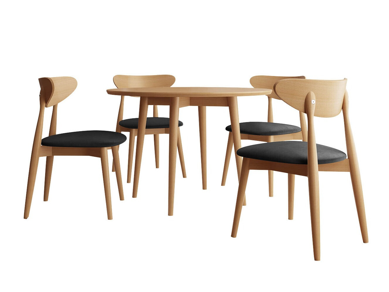 Eetkamerset Racine 124 (Bruin)