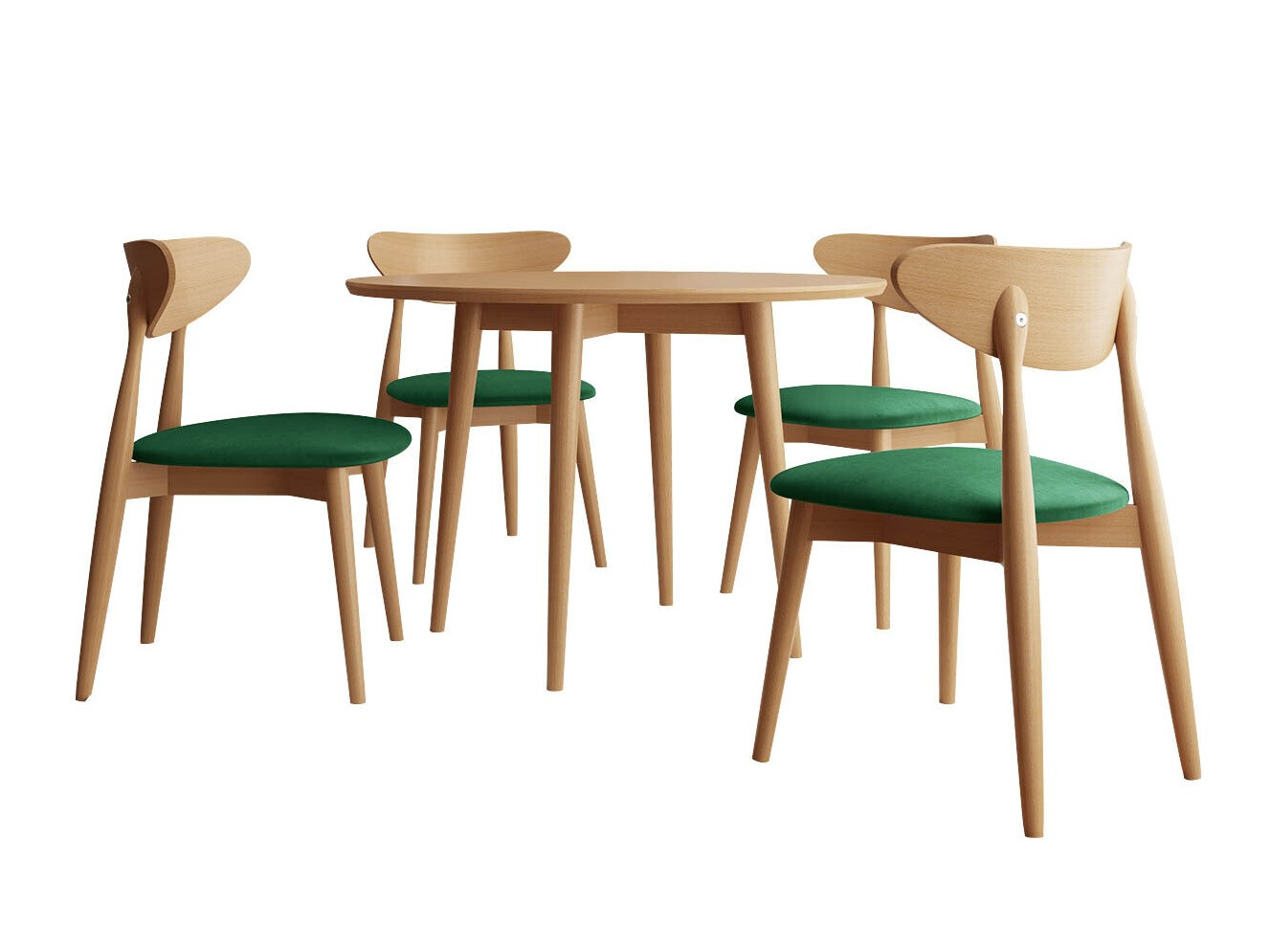 Eetkamerset Racine 124 (Bruin)