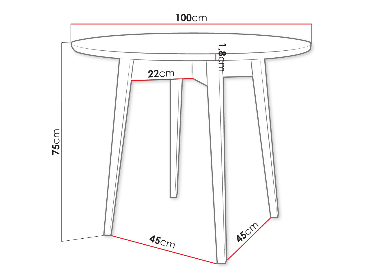 Eetkamerset Racine 124 (Zwart)
