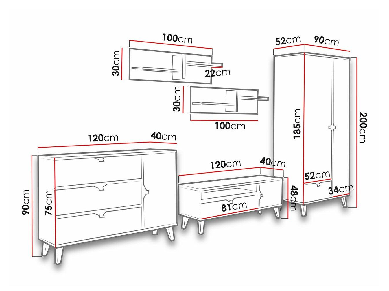 Woonkamerset Etrmoru 145