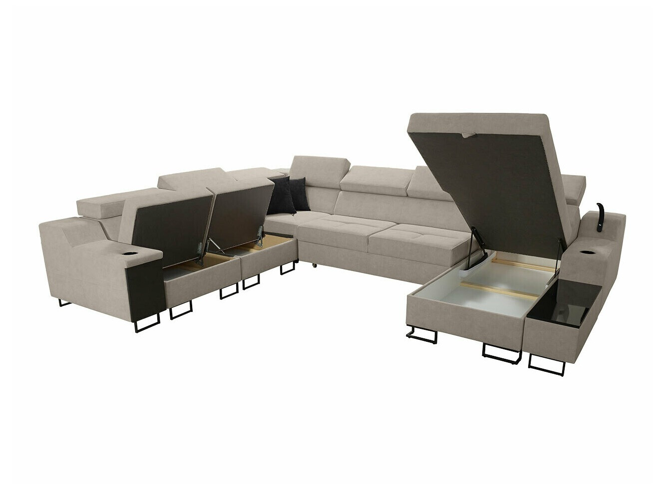 Hoekbank Sarasota 160 (Uttario Velvet 2951 + Uttario Velvet 2954)