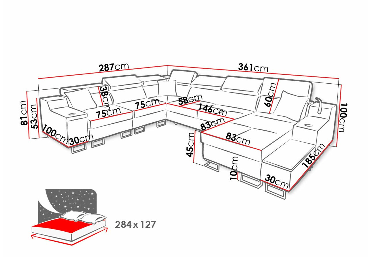 Hoekbank Sarasota 160 (Uttario Velvet 2951 + Uttario Velvet 2954)