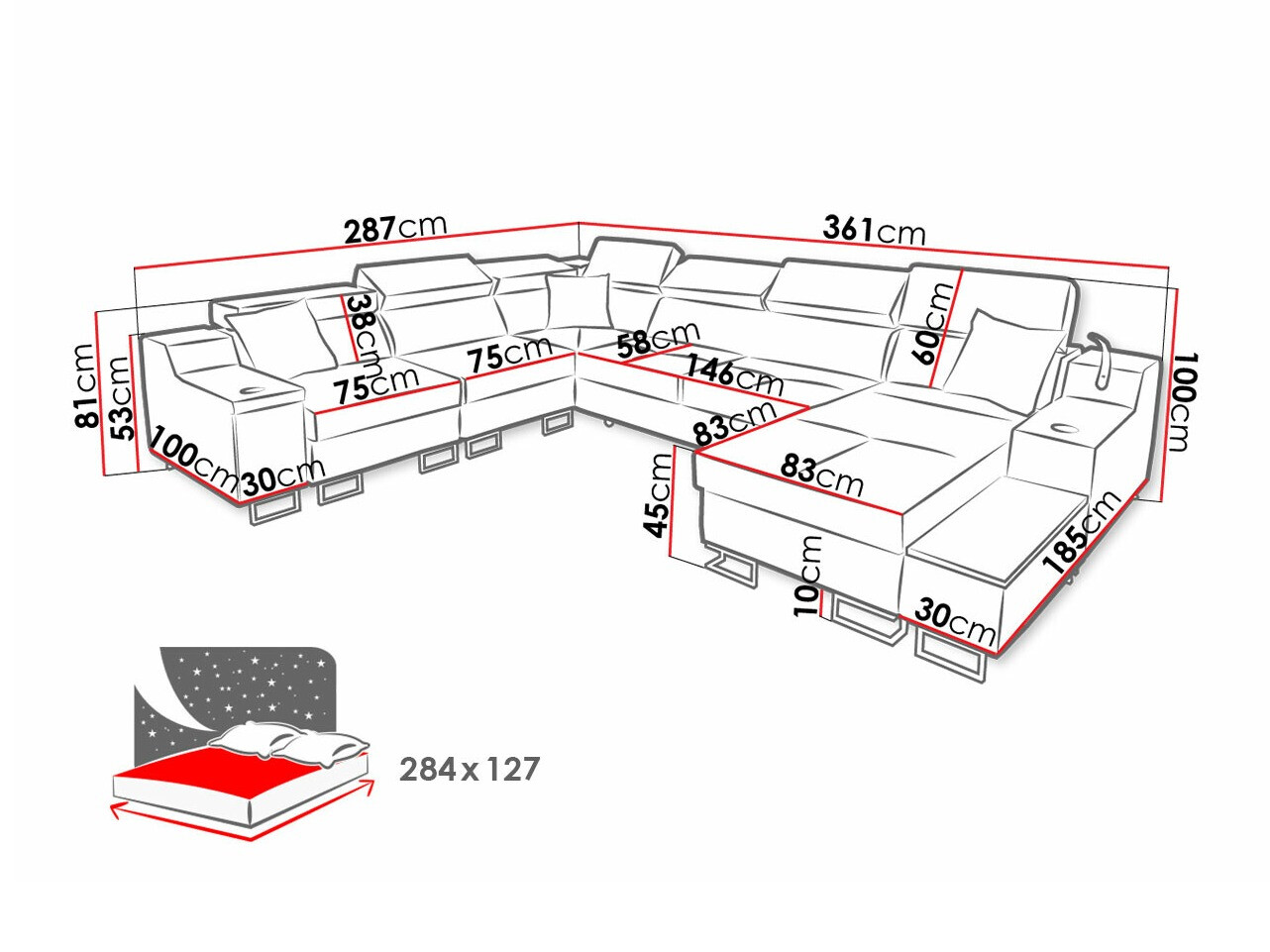 Hoekbank Sarasota 160 (Uttario Velvet 2955 + Uttario Velvet 2978)