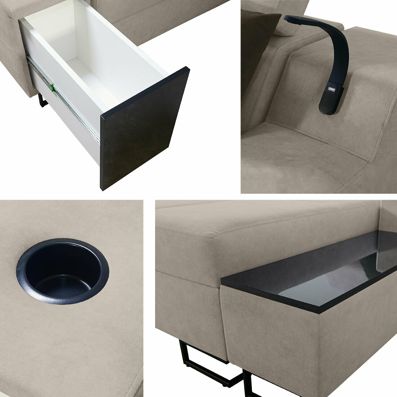 Hoekbank Sarasota 160 (Uttario Velvet 2967 + Uttario Velvet 2973)