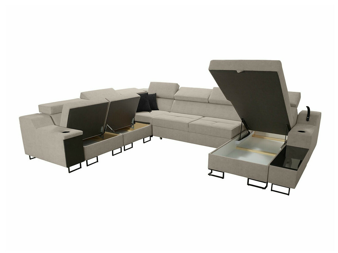 Hoekbank Sarasota 160 (Uttario Velvet 2967 + Uttario Velvet 2973)