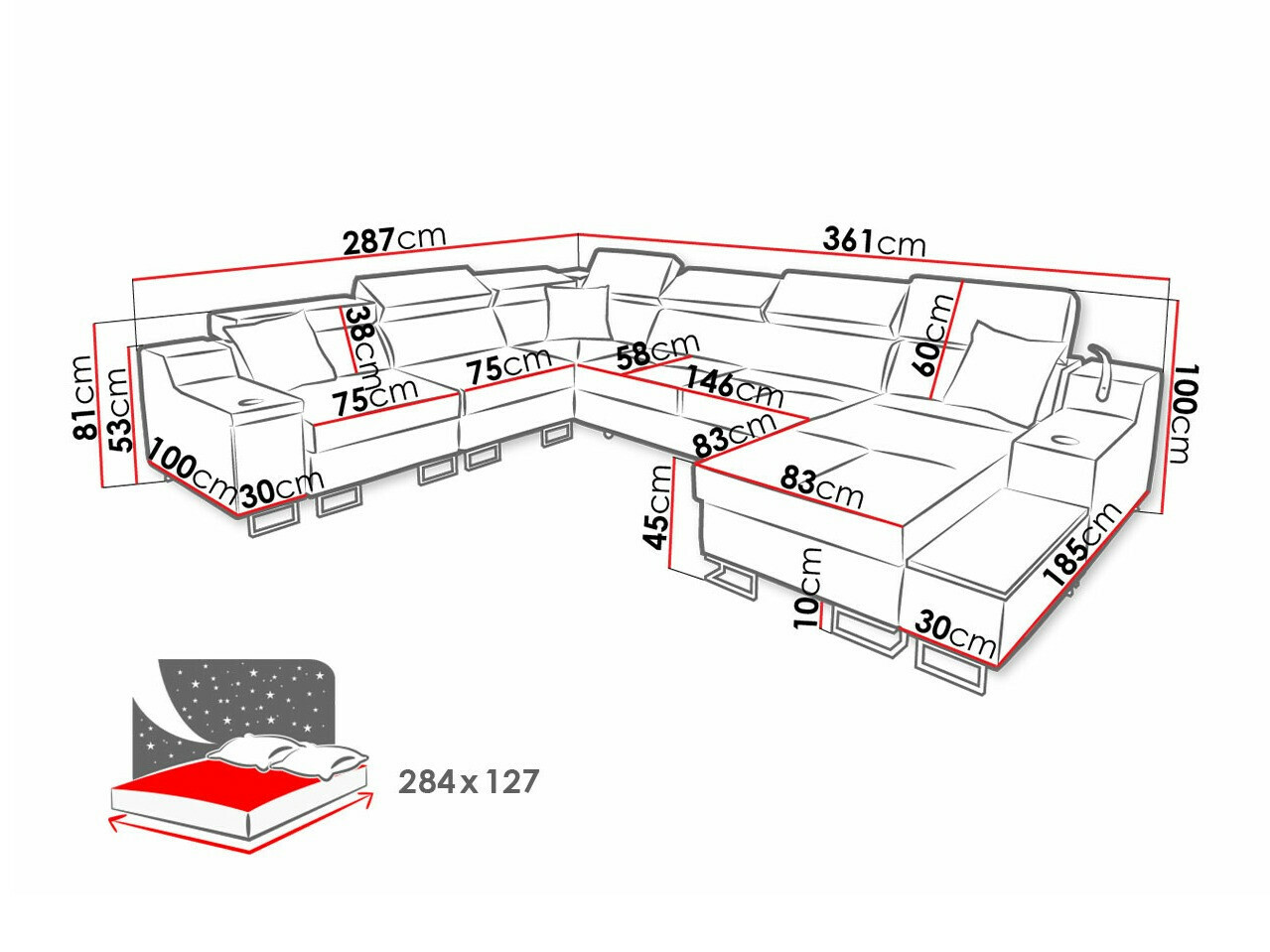 Hoekbank Sarasota 160 (Uttario Velvet 2967 + Uttario Velvet 2973)