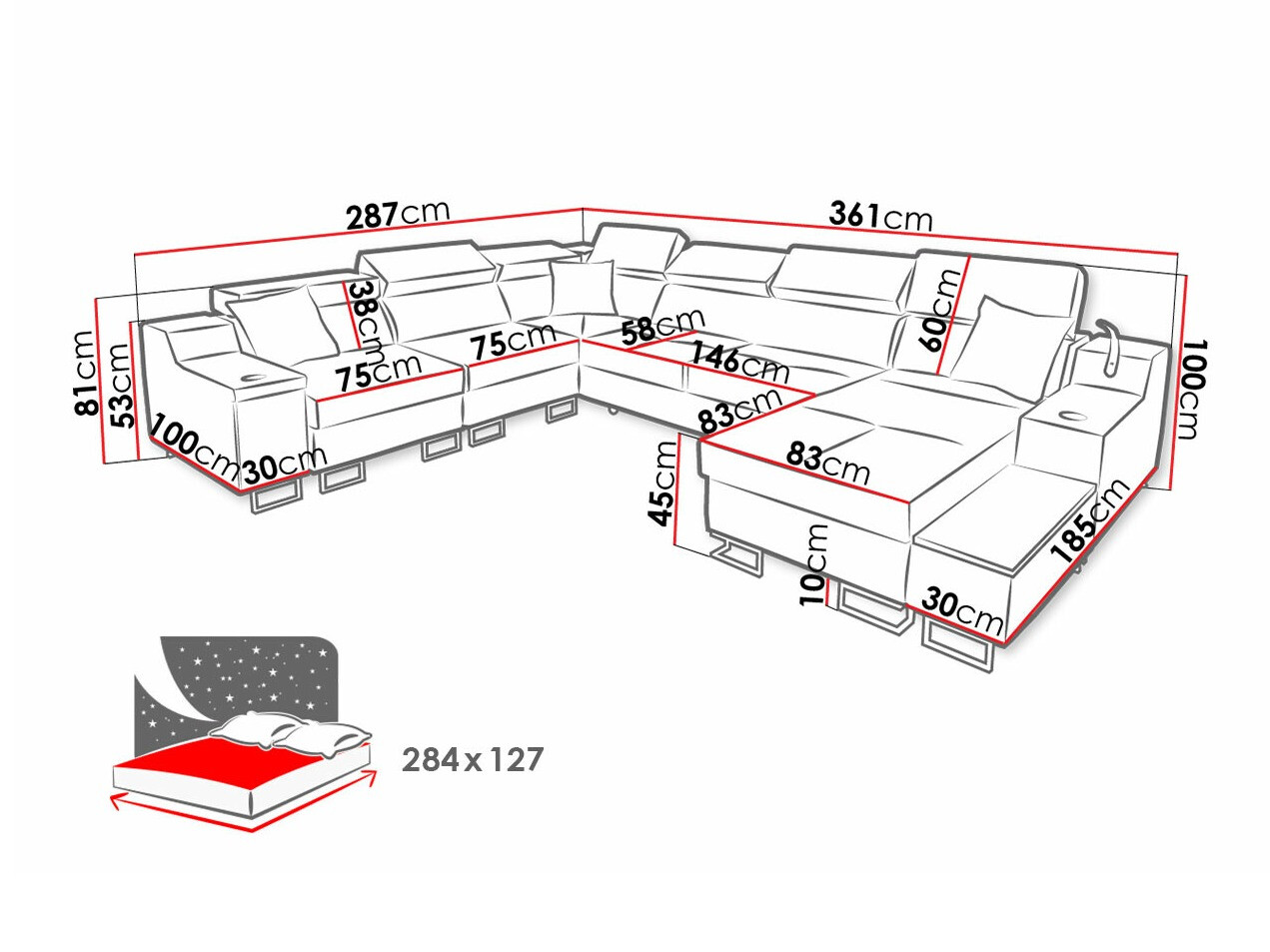 Hoekbank Sarasota 160 (Uttario Velvet 2979 + Uttario Velvet 2980)