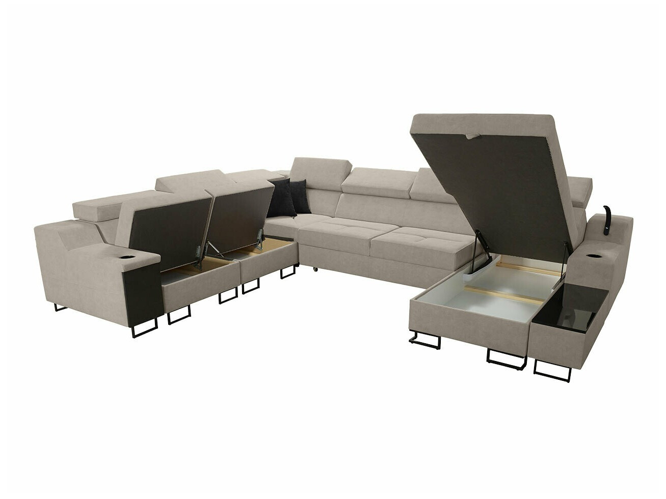 Hoekbank Sarasota 160 (Uttario Velvet 2980 + Uttario Velvet 2973)