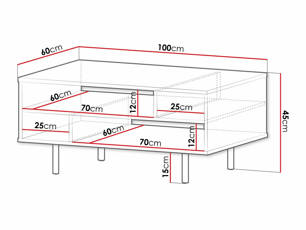 Salontafel Virdomi 102 (Kasjmier)