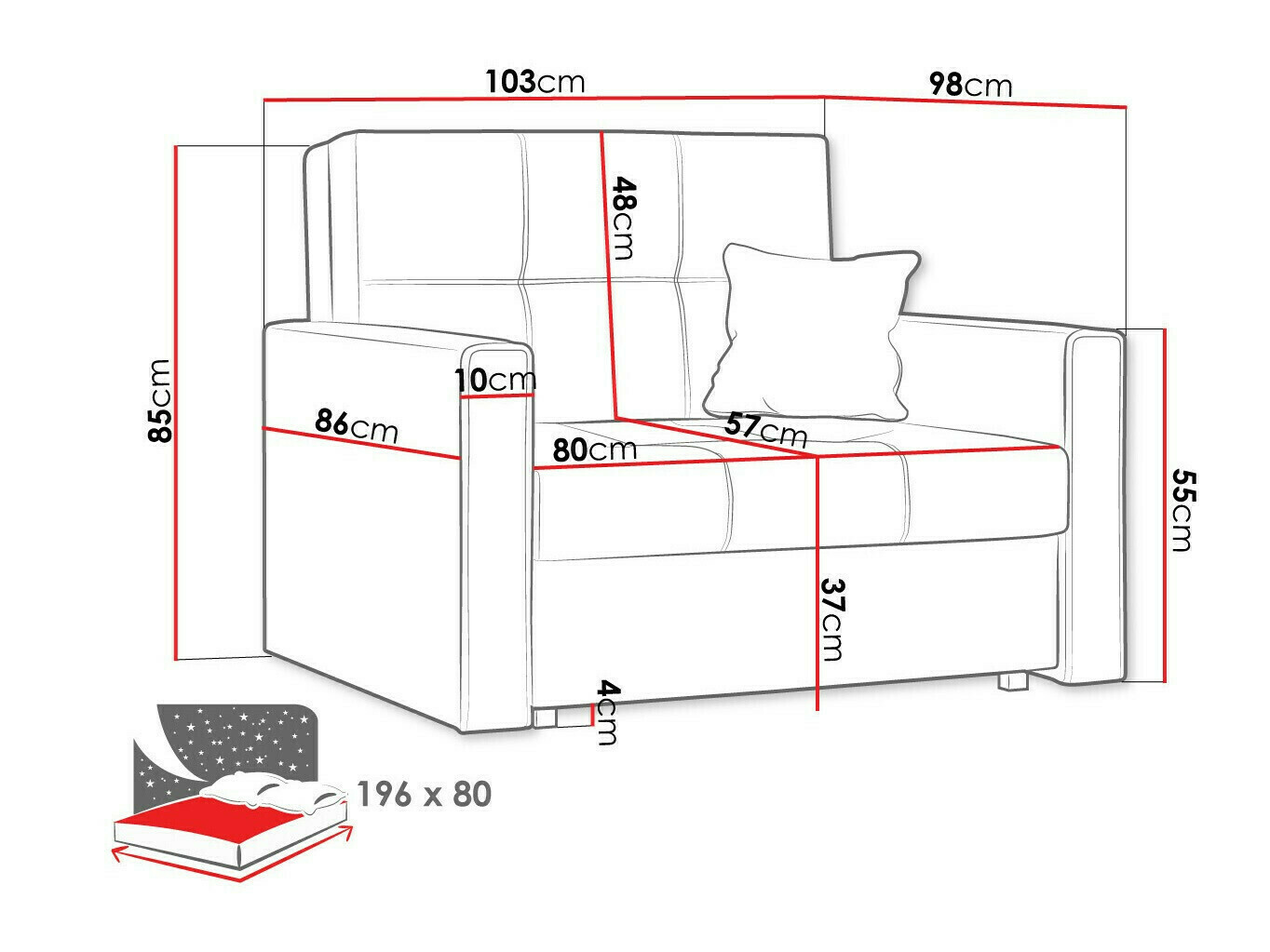 Fauteuil Columbus 104 (Spirit 12)