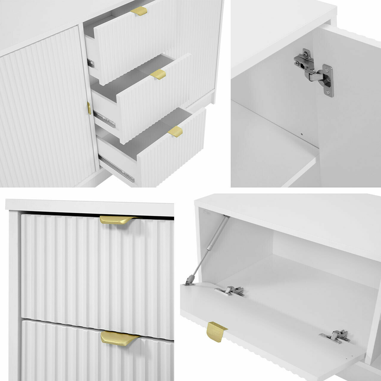 Nachtkastje Comfivo Papilio (Wit)