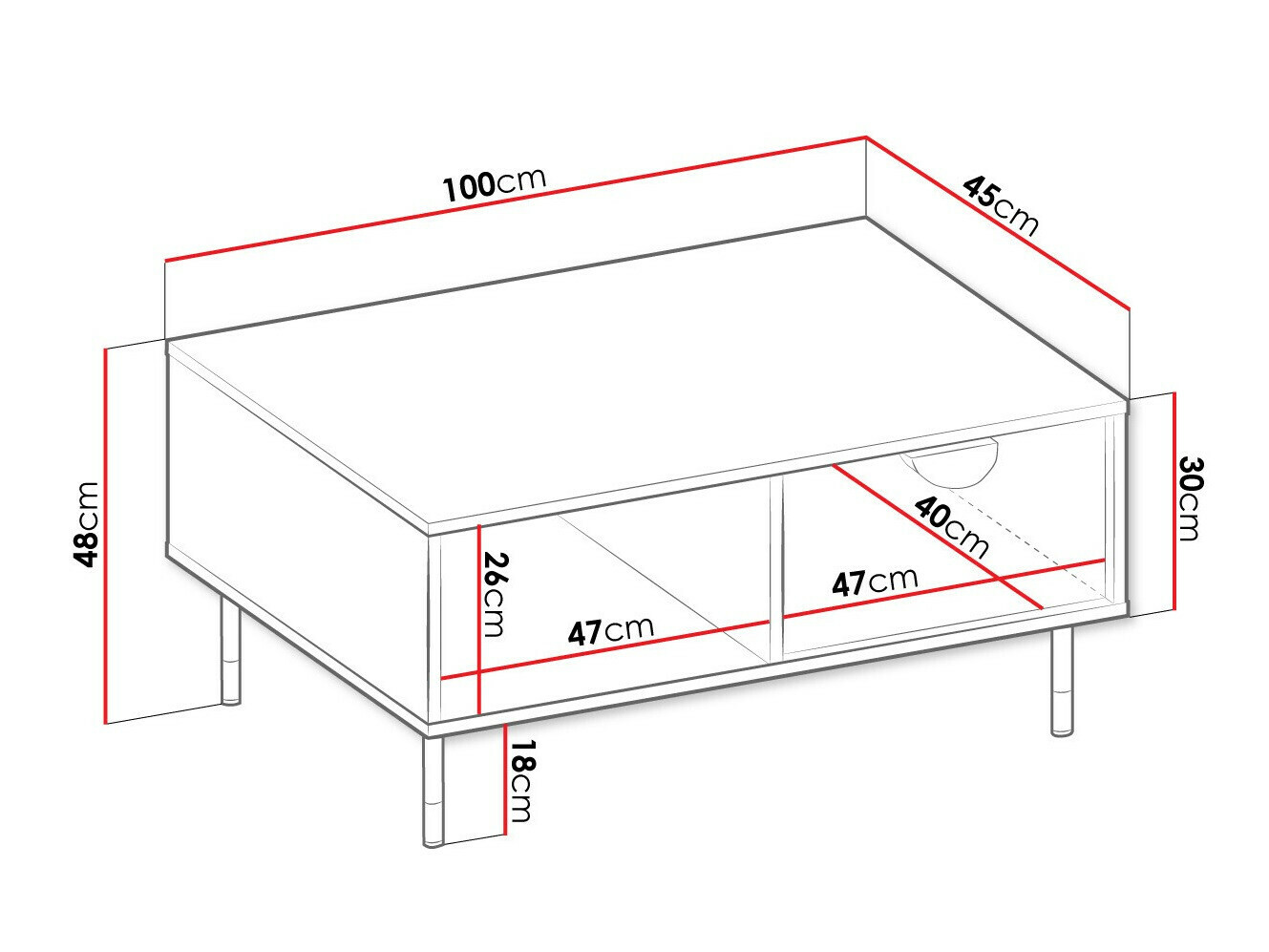 Salontafel Comfivo Levevai 102