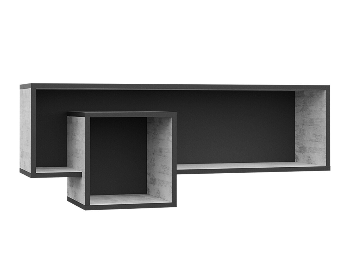 Wandplank Tenmele 111 (Grijs + Grafiet)