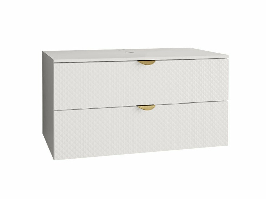 Hangend badkamermeubel voor wastafel Fenenou 101 (Wit)