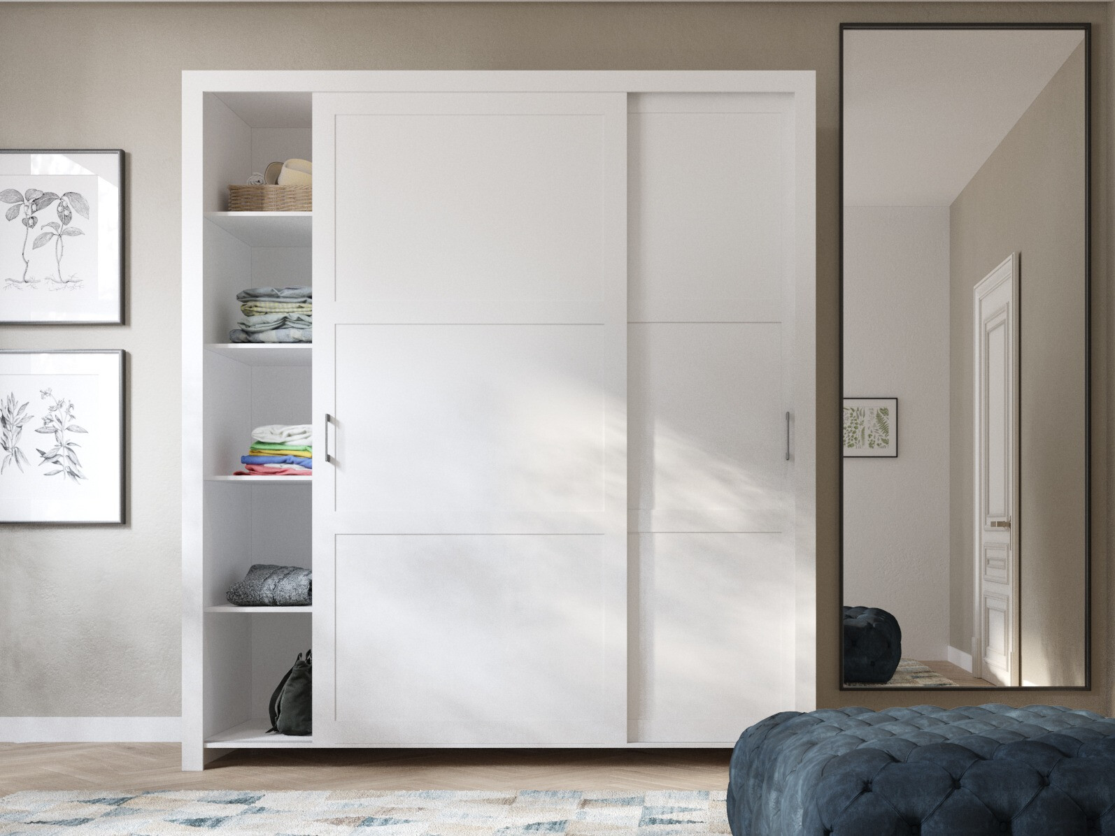 Kledingkast Murrieta 190 (Wit)