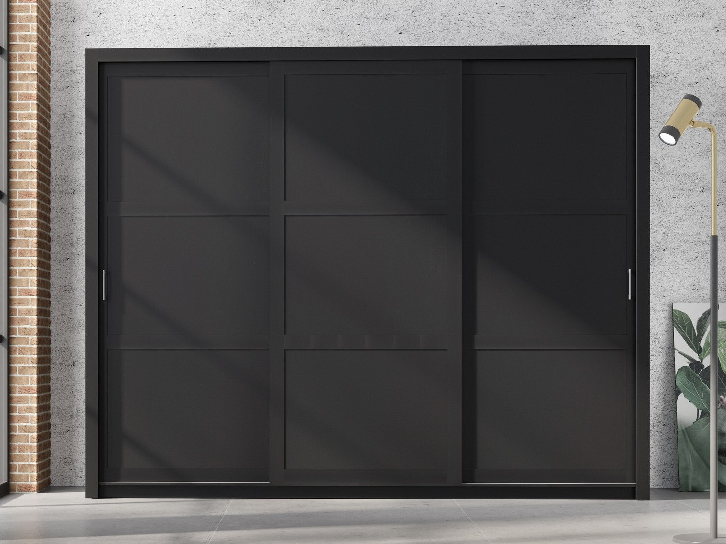 Kledingkast Murrieta 191 (Zwart)