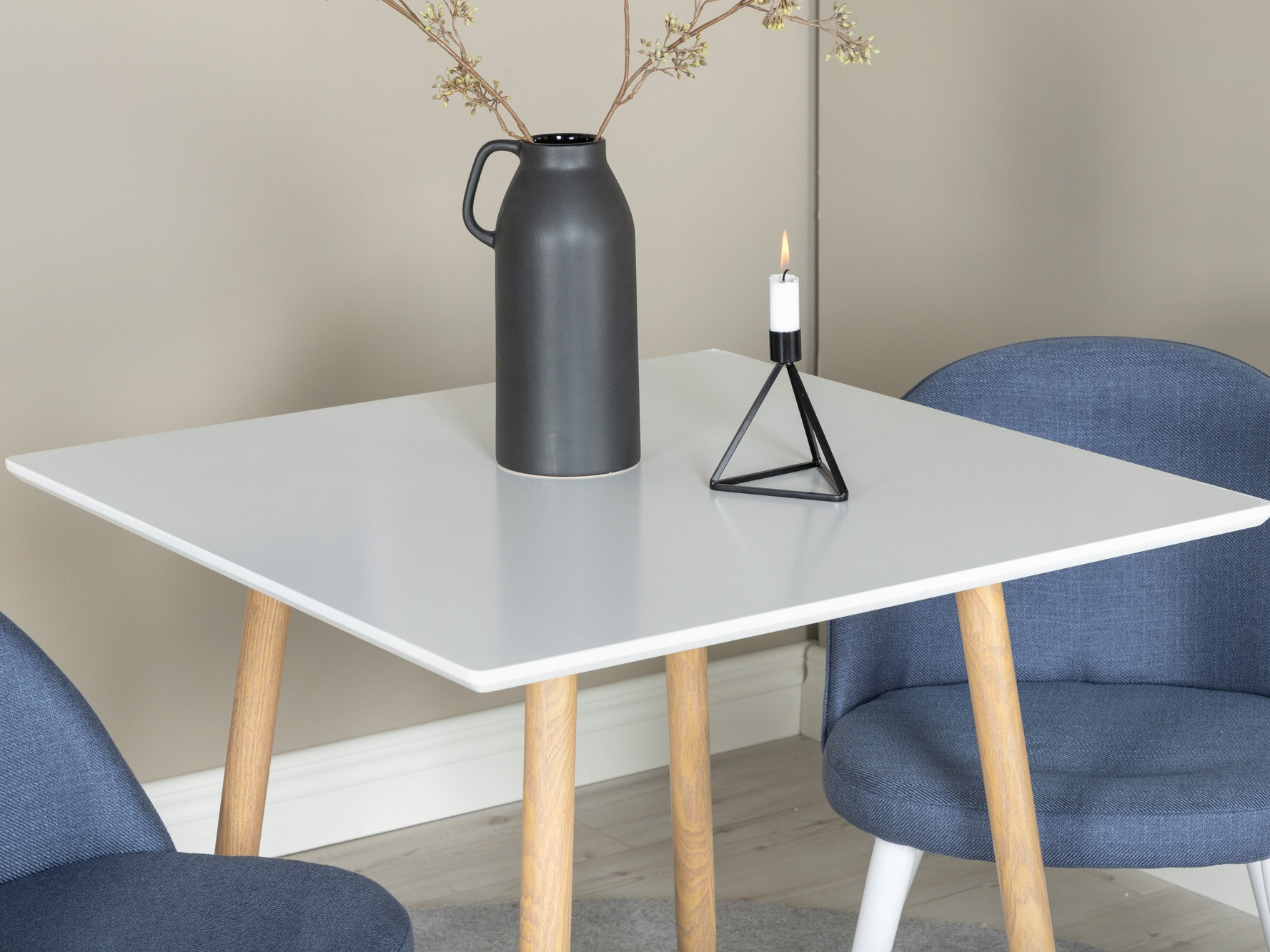Tafel Dallas 4310 (Wit + Licht hout)