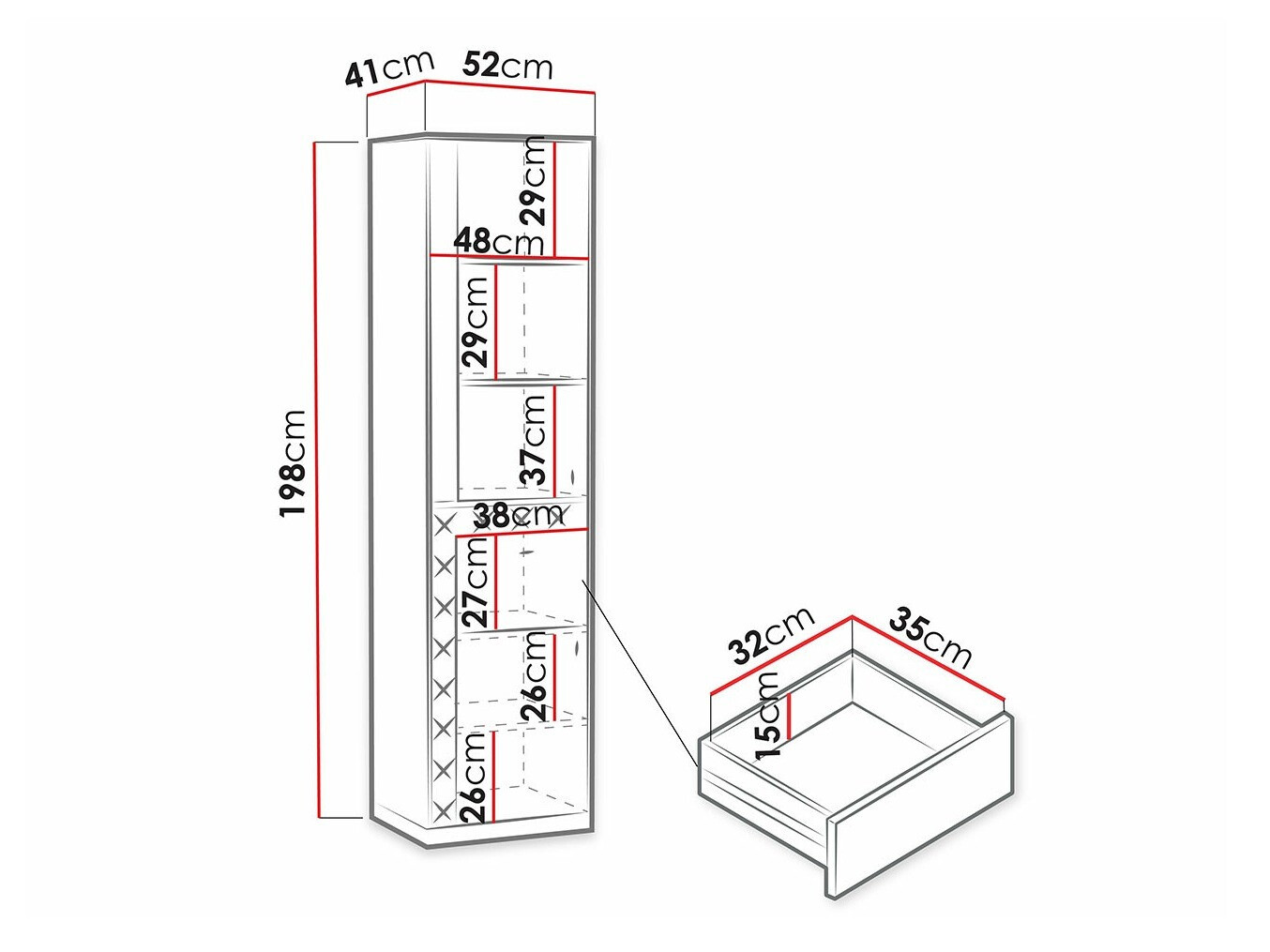 Boekenkast Stanton J101
