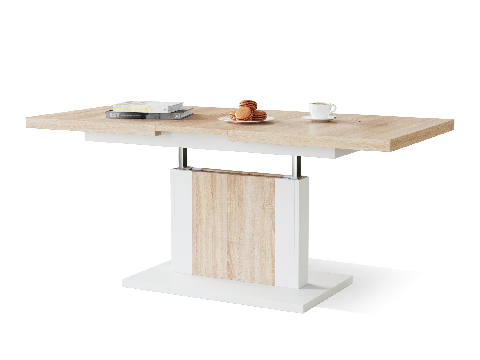 Transforming salontafel Glendale 103 (Sonoma eik + Wit)