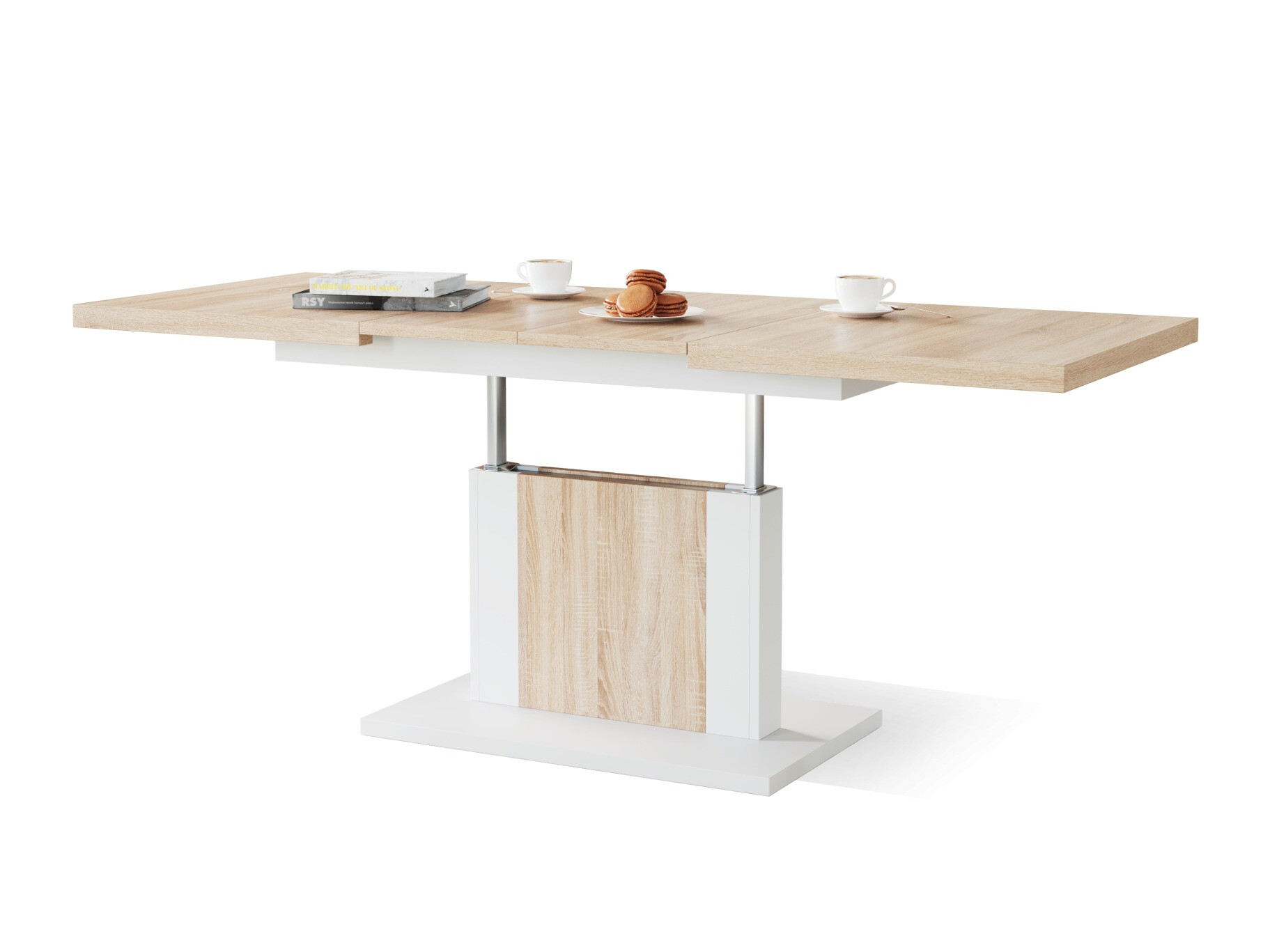 Transforming salontafel Glendale 103 (Sonoma eik + Wit)