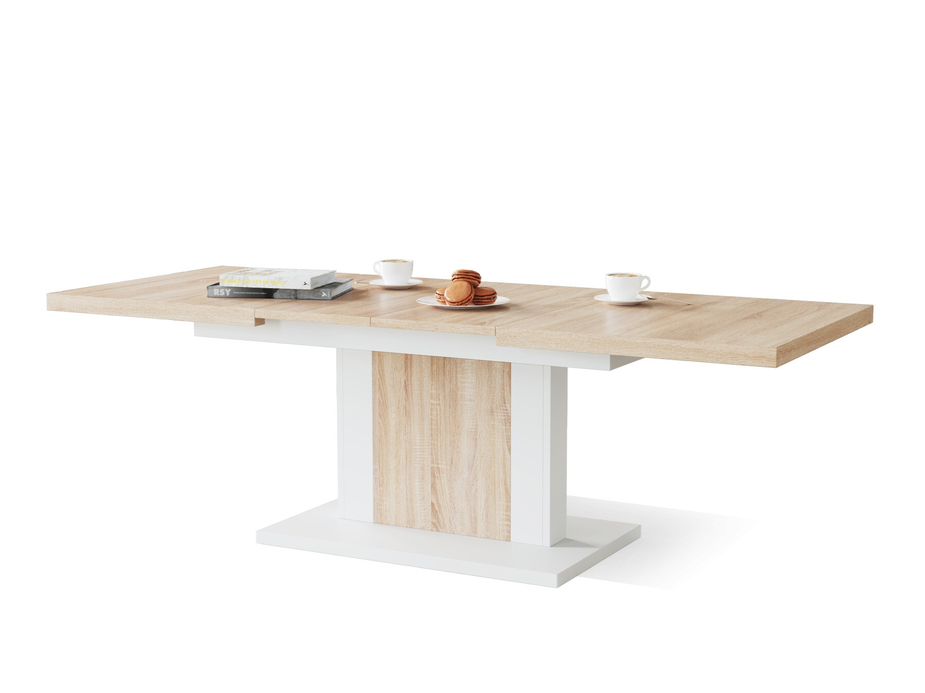 Transforming salontafel Glendale 103 (Sonoma eik + Wit)