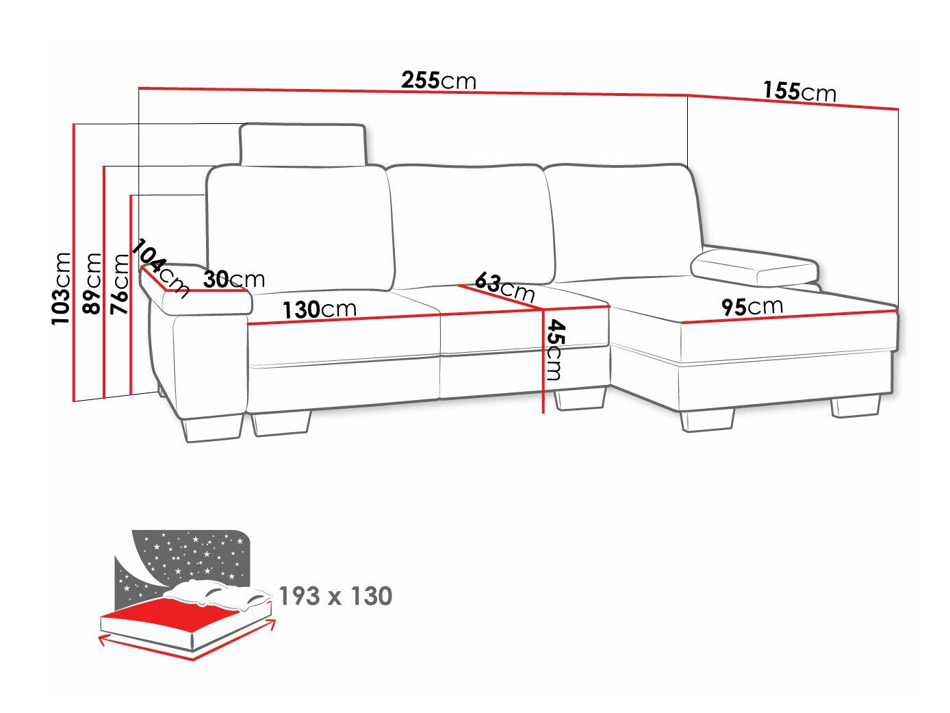 Hoekbank Lincoln 182 (Barrel 03)