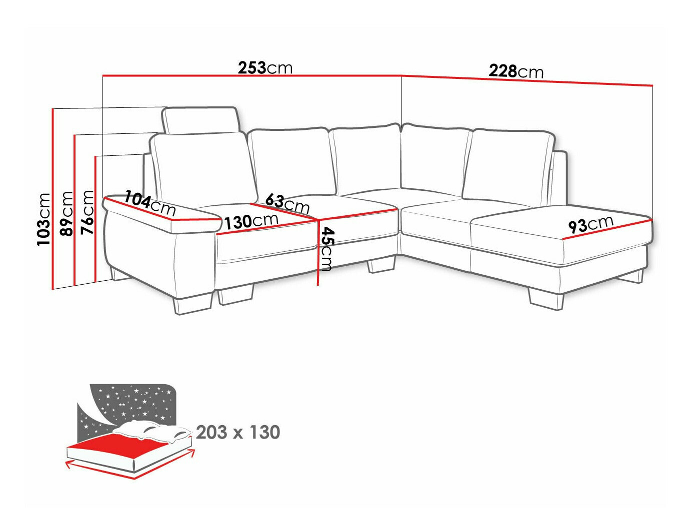 Hoekbank Lincoln 183 (Barrel 03)