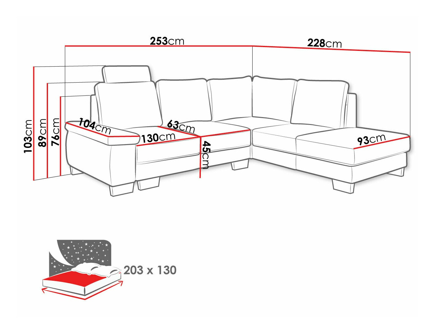 Hoekbank Lincoln 183 (Barrel 83)