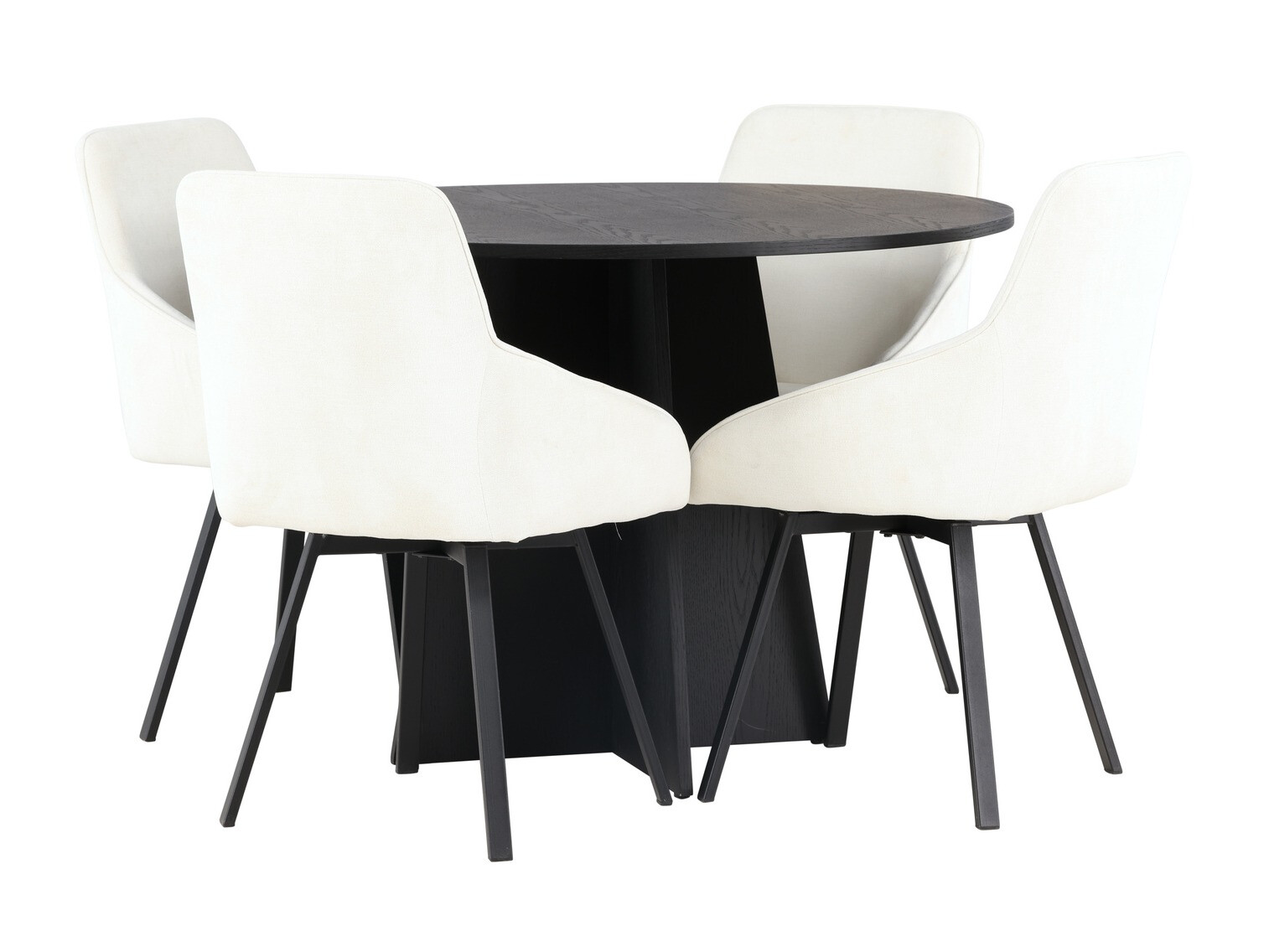 Eetkamerset Dallas 4325 (Beige + Zwart)