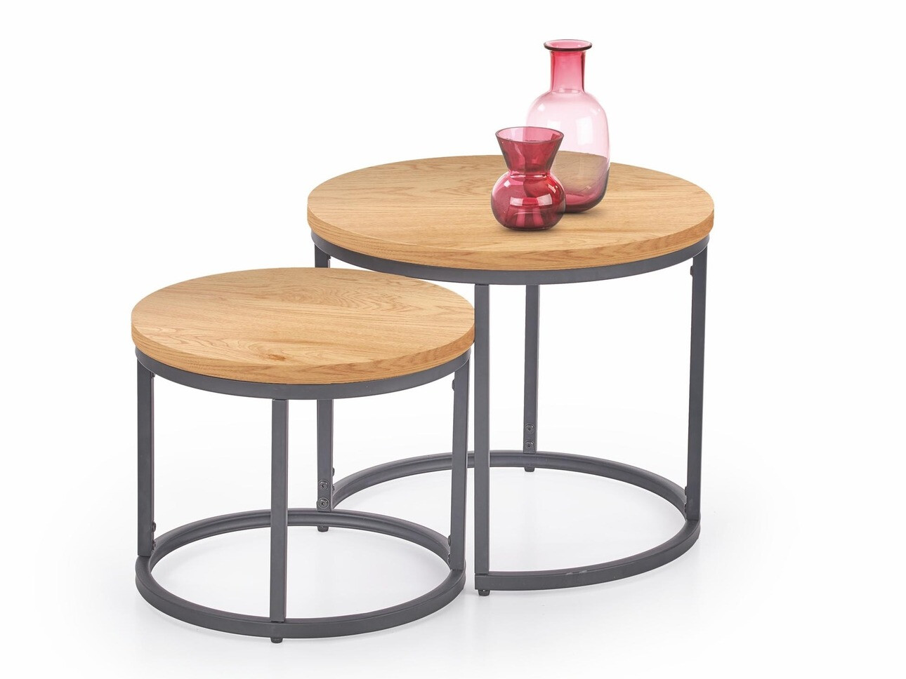 Salontafel set Houston 951 (Gouden eik + Zwart)