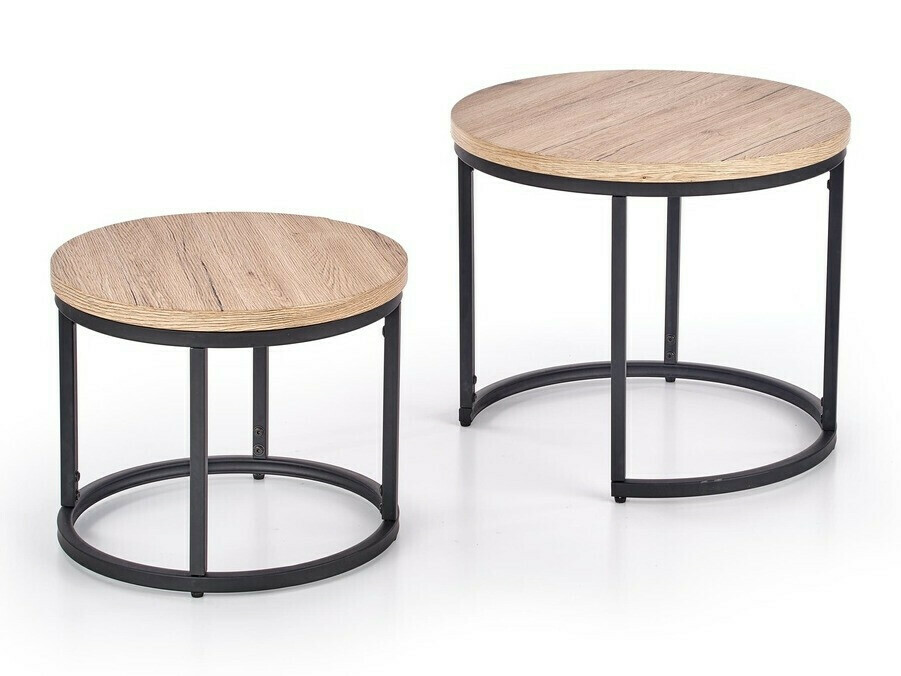 Salontafel set Houston 951 (San Remo eik + Zwart)