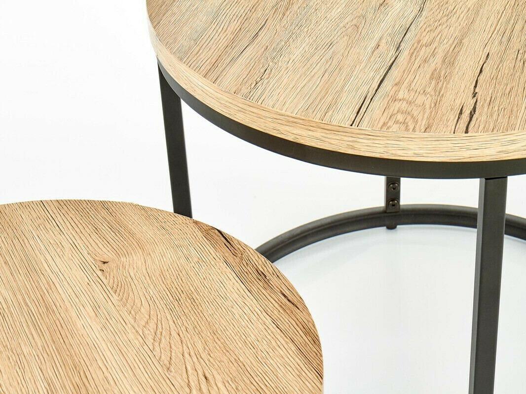 Salontafel set Houston 951 (San Remo eik + Zwart)