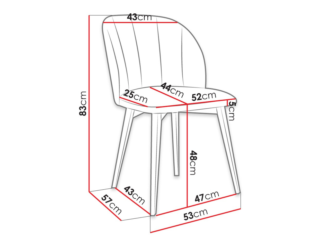 Stoel Racine 104 (Bruin + Magic Velvet 2225)