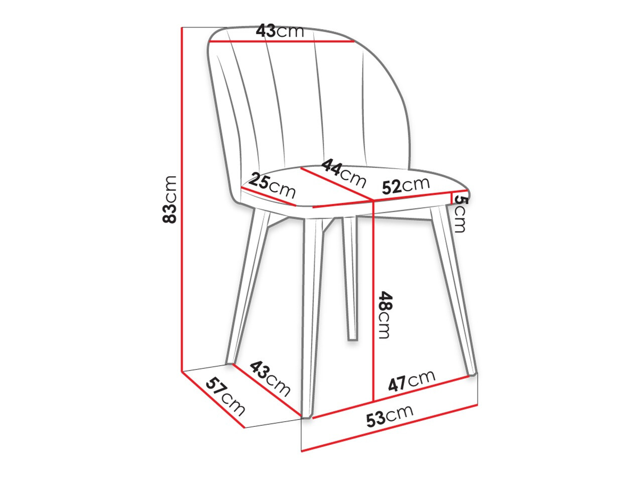 Stoel Racine 104 (Bruin + Magic Velvet 2250)