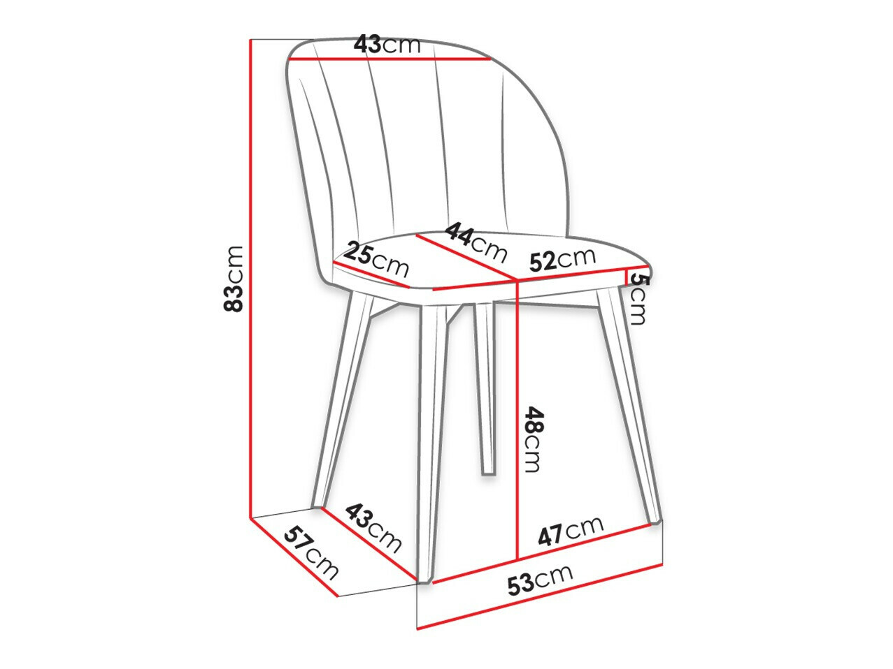 Stoel Racine 104 (Bruin + Magic Velvet 2258)