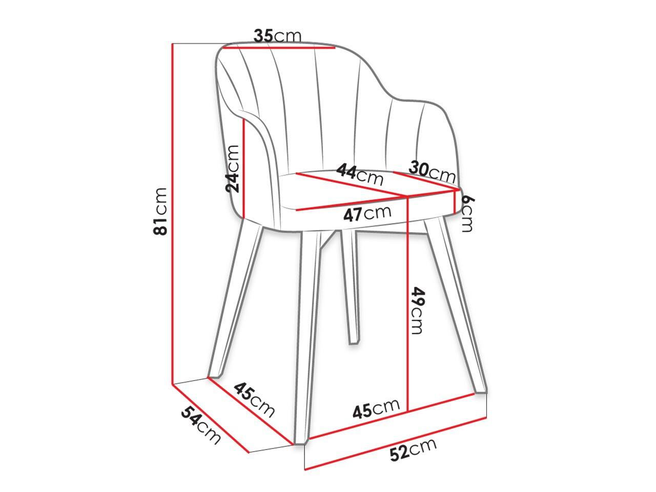 Stoel Racine 105 (Zwart + Baloo 2073)