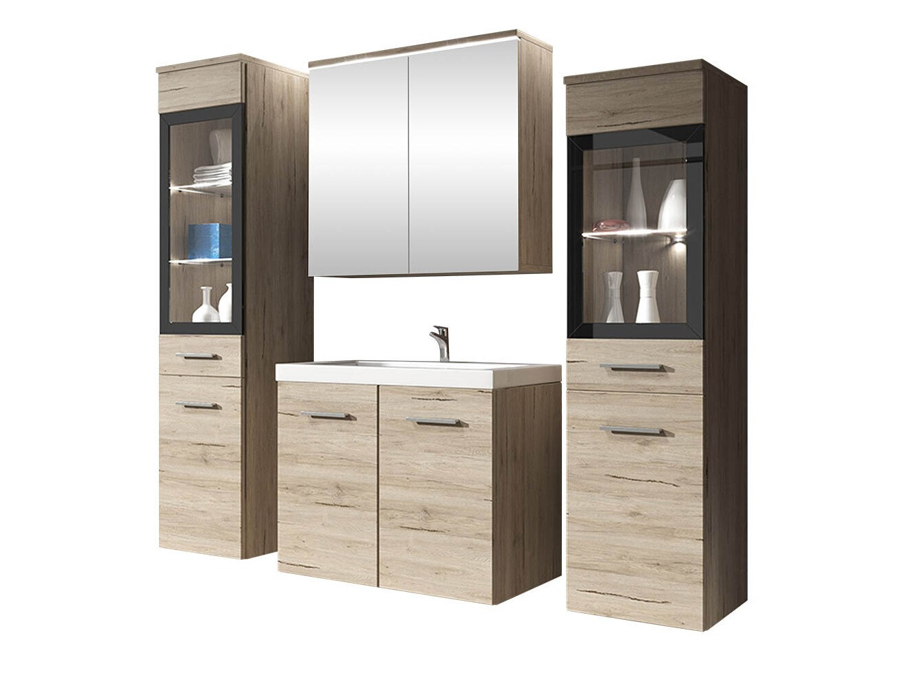 Badkamerset Sarasota 140 (San Remo eik)