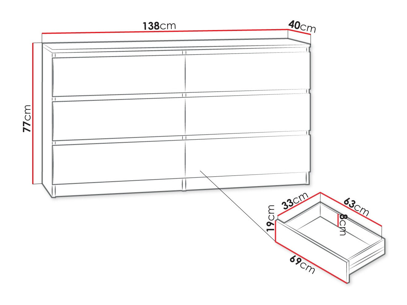 Ladekast Comfivo Structor II (Zwart)
