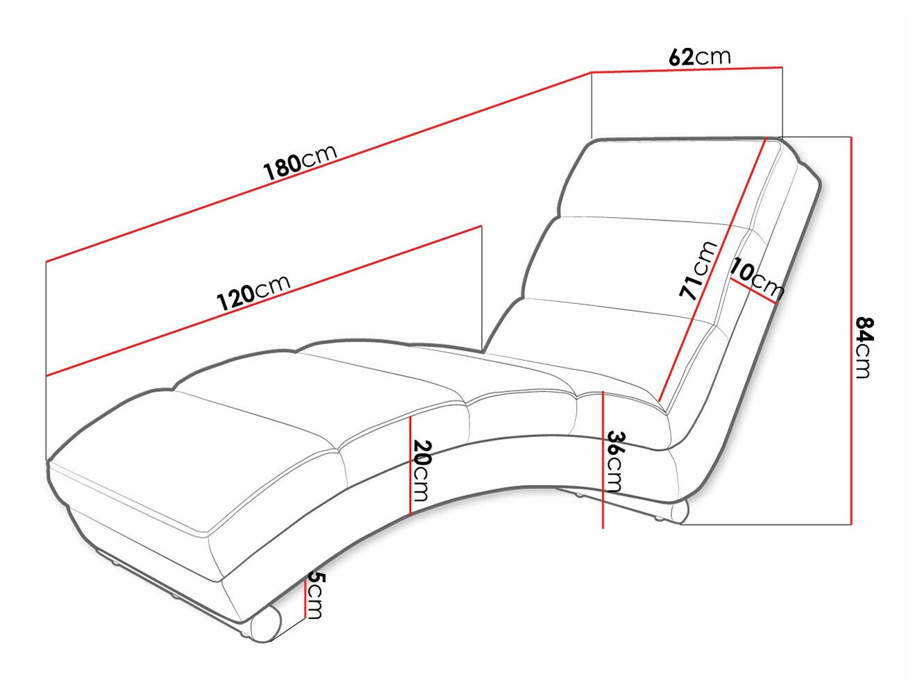 Ligfauteuil Comfivo 172 (Magni 206.18)