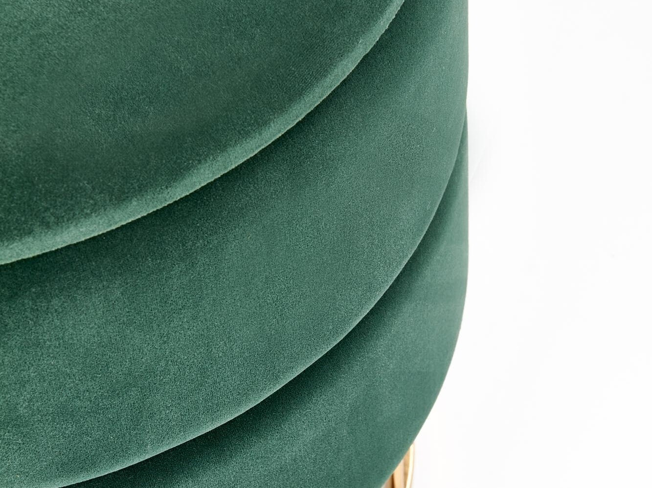 Poef Houston 819 (Donkergroen + Gouden)